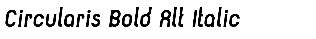 Circularis Bold Alt Italic